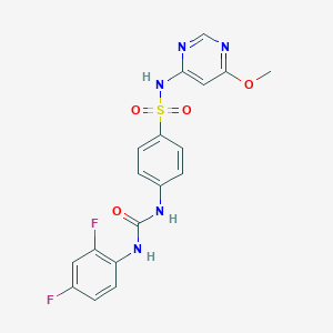 4-{[(2,4-DIFLUOROPHENYL)CARBAMOYL]AMINO}-N-(6-METHOXY-4-PYRIMIDINYL)BENZENESULFONAMIDE