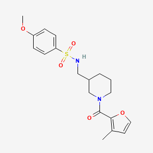 molecular formula C19H24N2O5S B4785049 4-methoxy-N-{[1-(3-methyl-2-furoyl)-3-piperidinyl]methyl}benzenesulfonamide 