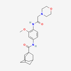 N-{3-methoxy-4-[(4-morpholinylacetyl)amino]phenyl}-1-adamantanecarboxamide