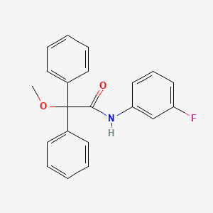 N-(3-fluorophenyl)-2-methoxy-2,2-diphenylacetamide