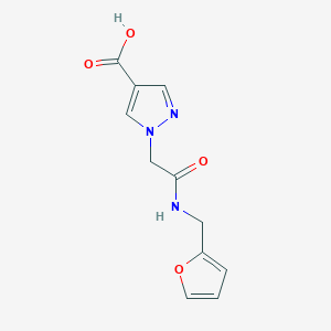 1-{2-[(2-furylmethyl)amino]-2-oxoethyl}-1H-pyrazole-4-carboxylic acid