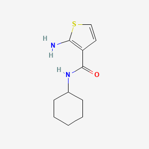 molecular formula C11H16N2OS B4785212 2-amino-N-cyclohexyl-3-thiophenecarboxamide CAS No. 667412-97-7