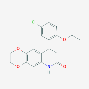 9-(5-chloro-2-ethoxyphenyl)-2,3,8,9-tetrahydro[1,4]dioxino[2,3-g]quinolin-7(6H)-one