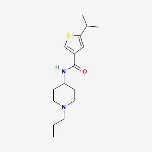 5-(propan-2-yl)-N-(1-propylpiperidin-4-yl)thiophene-3-carboxamide