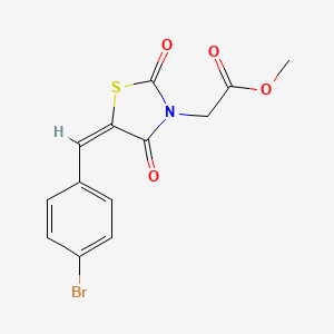 methyl [(5E)-5-(4-bromobenzylidene)-2,4-dioxo-1,3-thiazolidin-3-yl]acetate