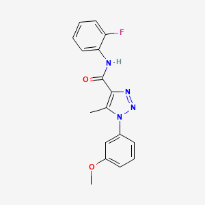 N-(2-fluorophenyl)-1-(3-methoxyphenyl)-5-methyl-1H-1,2,3-triazole-4-carboxamide