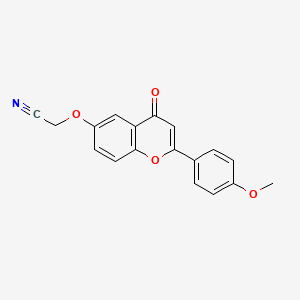 molecular formula C18H13NO4 B4785325 {[2-(4-methoxyphenyl)-4-oxo-4H-chromen-6-yl]oxy}acetonitrile 