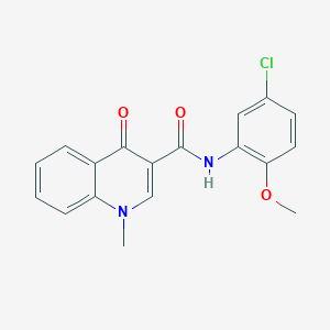 N-(5-chloro-2-methoxyphenyl)-1-methyl-4-oxo-1,4-dihydro-3-quinolinecarboxamide