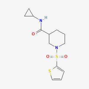 N-cyclopropyl-1-(2-thienylsulfonyl)-3-piperidinecarboxamide