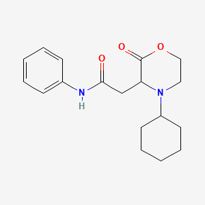 2-(4-cyclohexyl-2-oxo-3-morpholinyl)-N-phenylacetamide