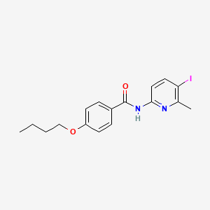 molecular formula C17H19IN2O2 B4785436 4-butoxy-N-(5-iodo-6-methyl-2-pyridinyl)benzamide 