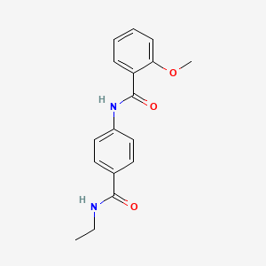 N-{4-[(ethylamino)carbonyl]phenyl}-2-methoxybenzamide