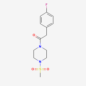 1-[(4-fluorophenyl)acetyl]-4-(methylsulfonyl)piperazine