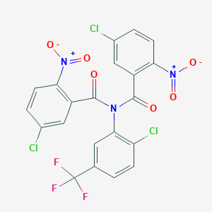 5-chloro-N-(5-chloro-2-nitrobenzoyl)-N-[2-chloro-5-(trifluoromethyl)phenyl]-2-nitrobenzamide