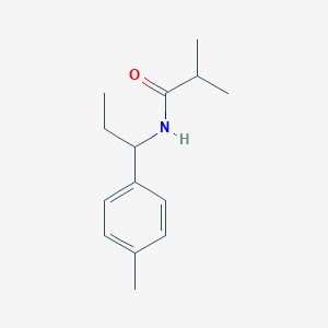 2-methyl-N-[1-(4-methylphenyl)propyl]propanamide