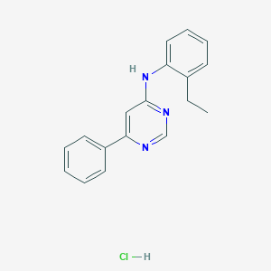 N-(2-ethylphenyl)-6-phenylpyrimidin-4-amine hydrochloride