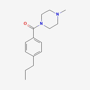 molecular formula C15H22N2O B4785626 1-methyl-4-(4-propylbenzoyl)piperazine 