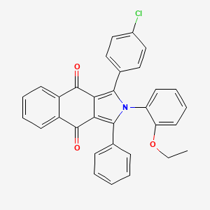 1-(4-chlorophenyl)-2-(2-ethoxyphenyl)-3-phenyl-2H-benzo[f]isoindole-4,9-dione