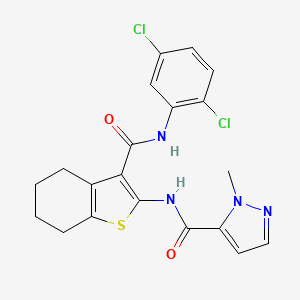 N-(3-{[(2,5-dichlorophenyl)amino]carbonyl}-4,5,6,7-tetrahydro-1-benzothien-2-yl)-1-methyl-1H-pyrazole-5-carboxamide