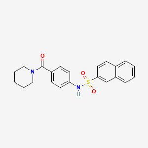 N-[4-(1-piperidinylcarbonyl)phenyl]-2-naphthalenesulfonamide