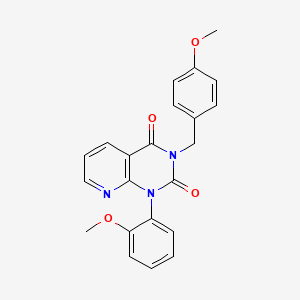 1-(2-METHOXYPHENYL)-3-[(4-METHOXYPHENYL)METHYL]-1H,2H,3H,4H-PYRIDO[2,3-D]PYRIMIDINE-2,4-DIONE