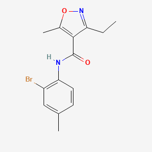 N-(2-BROMO-4-METHYLPHENYL)-3-ETHYL-5-METHYL-12-OXAZOLE-4-CARBOXAMIDE