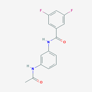 molecular formula C15H12F2N2O2 B4785698 N-[3-(acetylamino)phenyl]-3,5-difluorobenzamide 