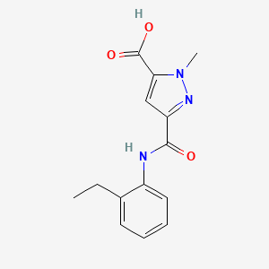 3-{[(2-ethylphenyl)amino]carbonyl}-1-methyl-1H-pyrazole-5-carboxylic acid