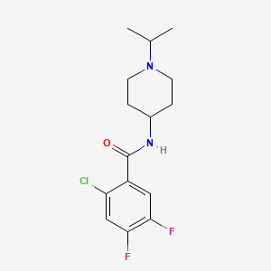 2-chloro-4,5-difluoro-N-(1-isopropyl-4-piperidinyl)benzamide