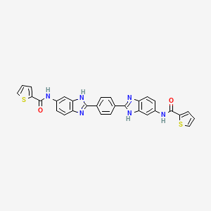 molecular formula C30H20N6O2S2 B4785721 N,N'-[1,4-phenylenebis(1H-benzimidazole-2,6-diyl)]di(2-thiophenecarboxamide) 