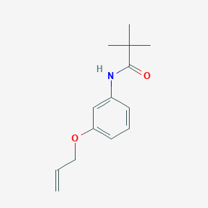 molecular formula C14H19NO2 B4785731 N-[3-(allyloxy)phenyl]-2,2-dimethylpropanamide 