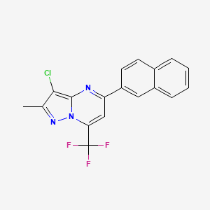 3-chloro-2-methyl-5-(2-naphthyl)-7-(trifluoromethyl)pyrazolo[1,5-a]pyrimidine