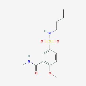 5-[(butylamino)sulfonyl]-2-methoxy-N-methylbenzamide