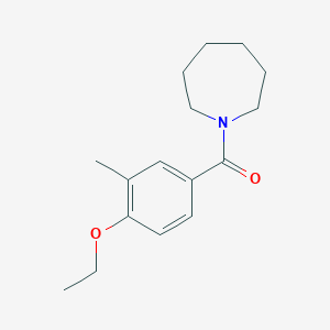 molecular formula C16H23NO2 B4785762 1-(4-ethoxy-3-methylbenzoyl)azepane 