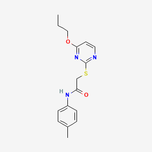 N-(4-methylphenyl)-2-[(4-propoxy-2-pyrimidinyl)thio]acetamide