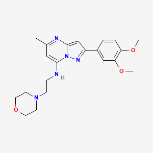 2-(3,4-dimethoxyphenyl)-5-methyl-N-[2-(4-morpholinyl)ethyl]pyrazolo[1,5-a]pyrimidin-7-amine