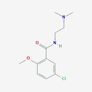 molecular formula C12H17ClN2O2 B4785860 5-chloro-N-[2-(dimethylamino)ethyl]-2-methoxybenzamide 