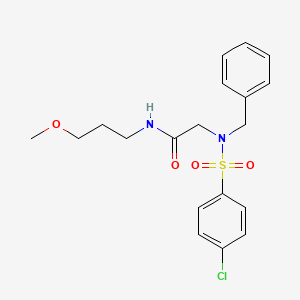 2-(N-BENZYL4-CHLOROBENZENESULFONAMIDO)-N-(3-METHOXYPROPYL)ACETAMIDE