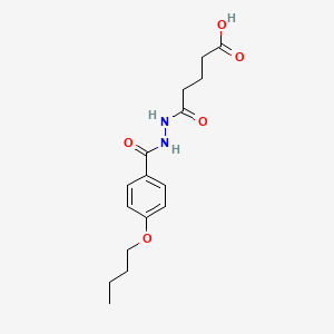 molecular formula C16H22N2O5 B4785867 5-[2-(4-butoxybenzoyl)hydrazino]-5-oxopentanoic acid 