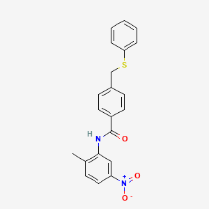 N-(2-methyl-5-nitrophenyl)-4-[(phenylthio)methyl]benzamide