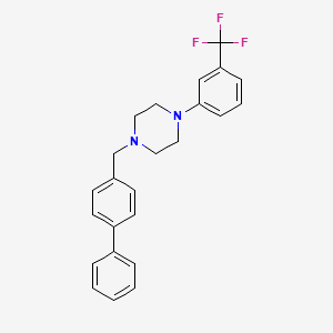 1-(4-biphenylylmethyl)-4-[3-(trifluoromethyl)phenyl]piperazine