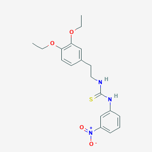 N-[2-(3,4-diethoxyphenyl)ethyl]-N'-(3-nitrophenyl)thiourea