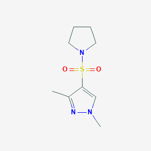 1,3-DIMETHYL-1H-PYRAZOL-4-YL (1-PYRROLIDINYL) SULFONE