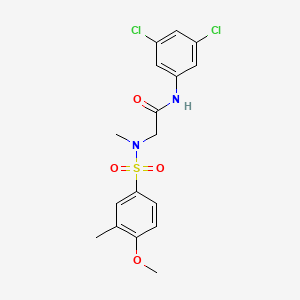 N~1~-(3,5-dichlorophenyl)-N~2~-[(4-methoxy-3-methylphenyl)sulfonyl]-N~2~-methylglycinamide