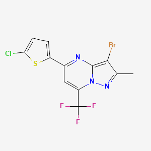 3-bromo-5-(5-chloro-2-thienyl)-2-methyl-7-(trifluoromethyl)pyrazolo[1,5-a]pyrimidine