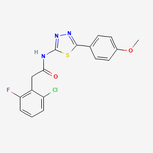 2-(2-chloro-6-fluorophenyl)-N-[5-(4-methoxyphenyl)-1,3,4-thiadiazol-2-yl]acetamide