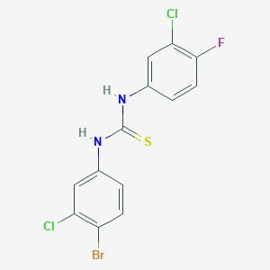 N-(4-bromo-3-chlorophenyl)-N'-(3-chloro-4-fluorophenyl)thiourea