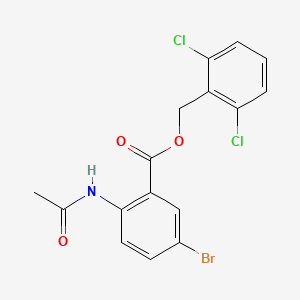 2,6-dichlorobenzyl 2-(acetylamino)-5-bromobenzoate