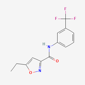 5-ethyl-N-[3-(trifluoromethyl)phenyl]-3-isoxazolecarboxamide