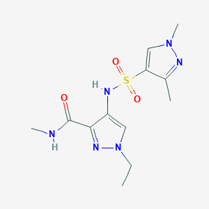 4-{[(1,3-dimethyl-1H-pyrazol-4-yl)sulfonyl]amino}-1-ethyl-N-methyl-1H-pyrazole-3-carboxamide